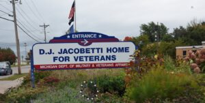 Sign for D.J. Jacobetti Home for Veterans